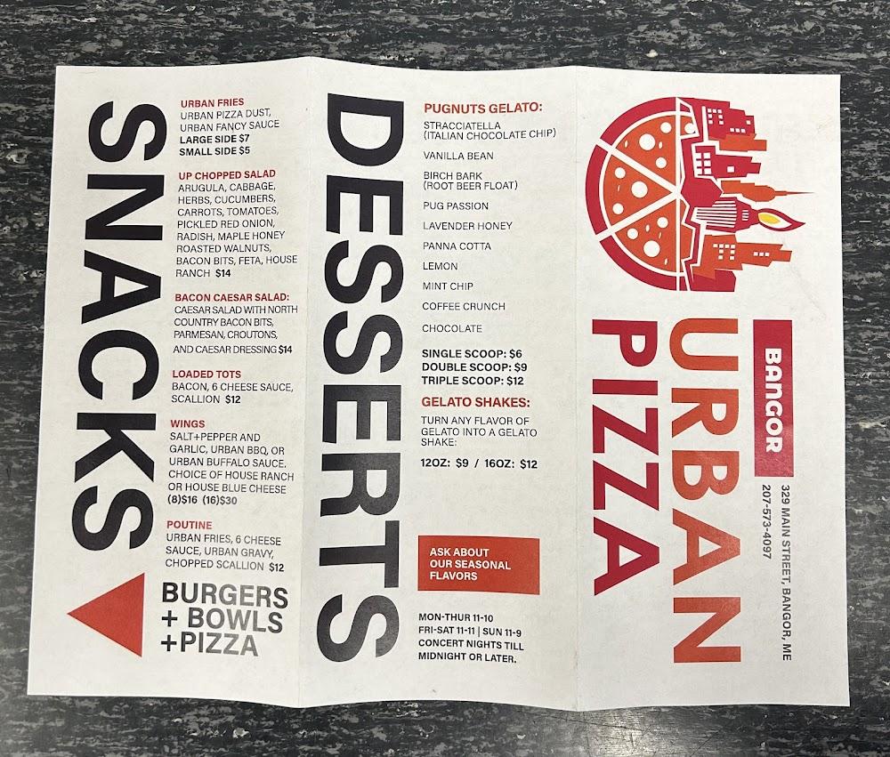 Urban Pizza Menu image 3