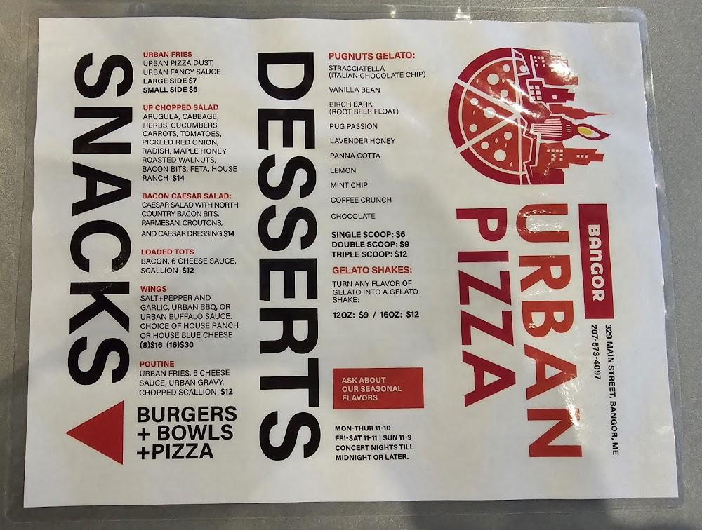 Urban Pizza Menu image 4