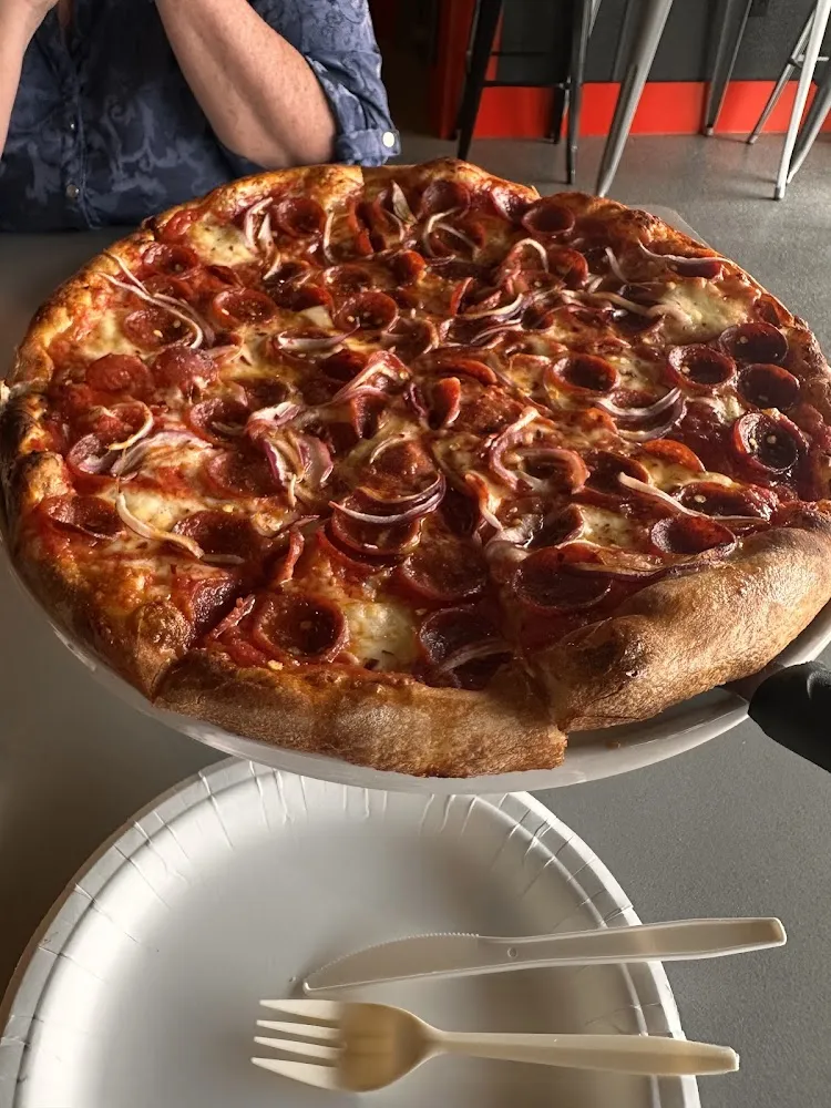 Pepperoni Onion Pizza